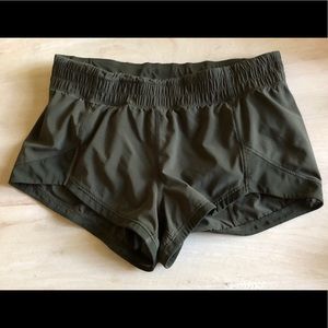 Hunter green Lululemon shorts